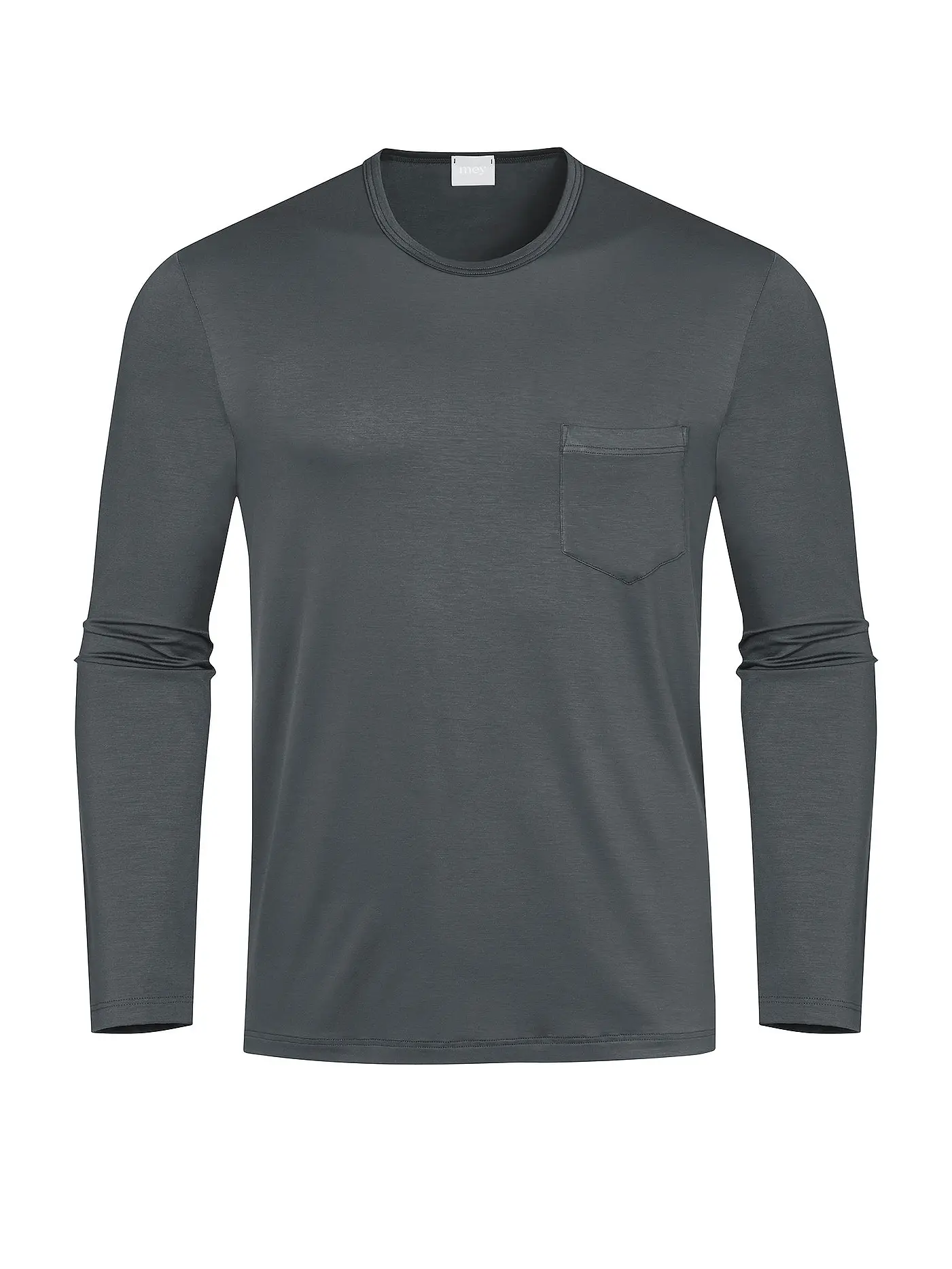 MEY | Pyjama Langarmshirt | grau